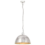 VidaXL lampe suspendue industrielle vintage ronde 25 w e27 41 cm couleur argent