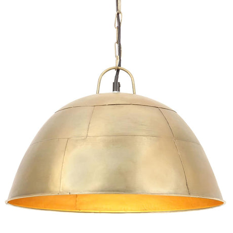 Vidaxx lampe à suspension industrielle vintage ronde 25 w e27 41 cm couleur laiton