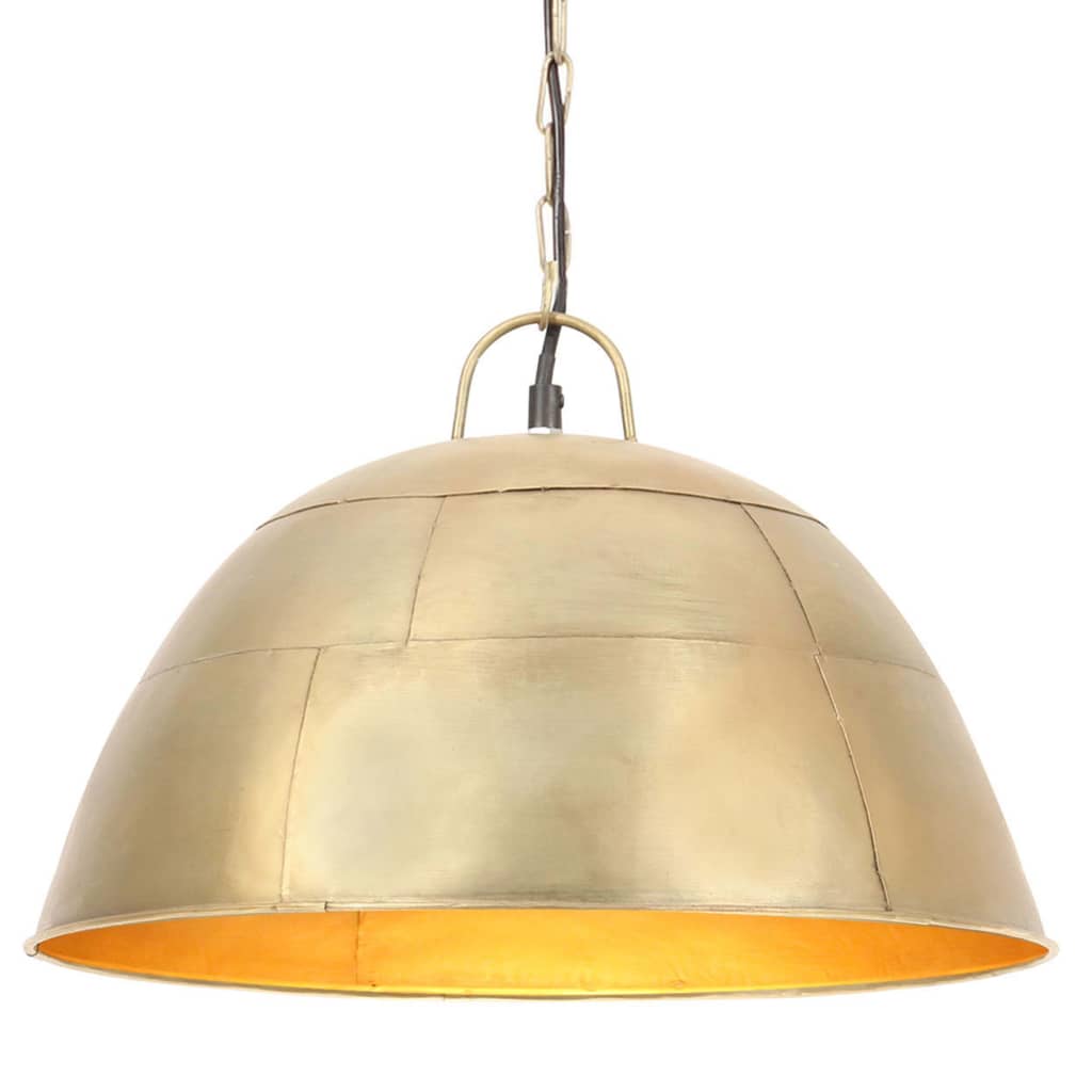 Vidaxl hanglamp industrieel vintage rond 25 w e27 41 cm messingkleurig