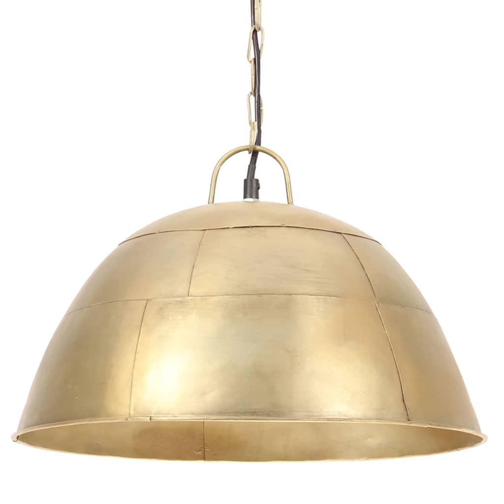 Vidaxx lampe à suspension industrielle vintage ronde 25 w e27 41 cm couleur laiton