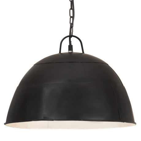Vidaxx lampe suspendue industrielle vintage ronde 25 w e27 41 cm noir