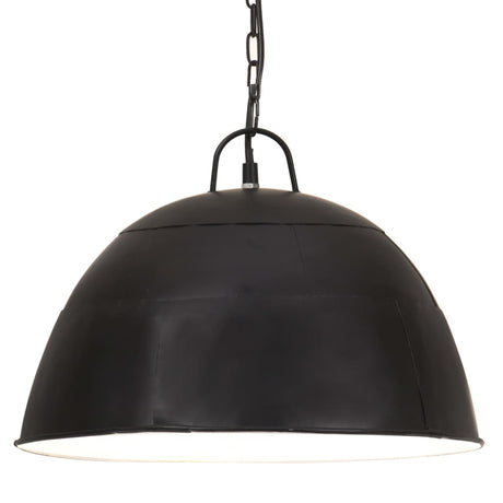 Vidaxx lampe suspendue industrielle vintage ronde 25 w e27 41 cm noir