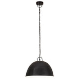 Vidaxx lampe suspendue industrielle vintage ronde 25 w e27 41 cm noir