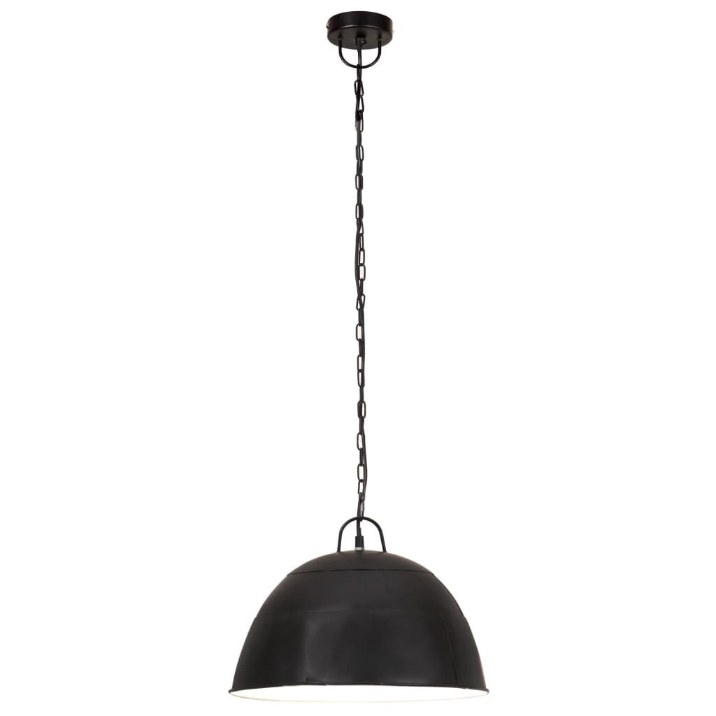 Vidaxl Hanging Lamp Industrial Vintage Round 25 W e27 41 cm svart