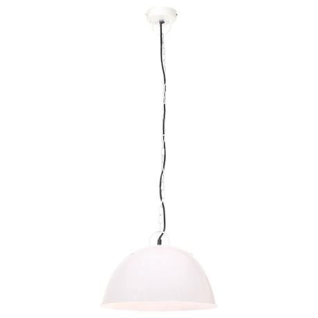 Vidaxl suspendu industriel vintage autour de 25 w e27 41 cm blanc