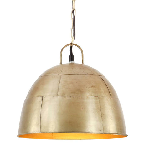 Vidaxx lampe à suspension industrielle vintage ronde 25 w e27 31 cm couleur laiton