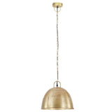 Vidaxx lampe à suspension industrielle vintage ronde 25 w e27 31 cm couleur laiton