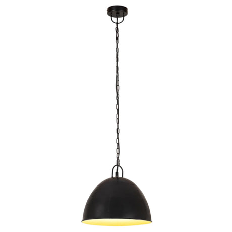 Vidaxx lampe suspendue industrielle vintage ronde 25 w e27 31 cm noir