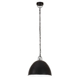 Vidaxx lampe suspendue industrielle vintage ronde 25 w e27 31 cm noir