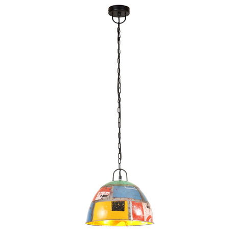 VidaXL Lampe suspendue industrielle vintage ronde 25 W E27 31 cm multicolore