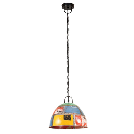 VidaXL Lampe suspendue industrielle vintage ronde 25 W E27 31 cm multicolore
