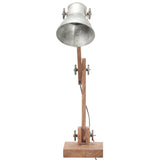 Lampa biurka Vidaxl Industrial Round E27 58x18x90 cm srebrny kolor