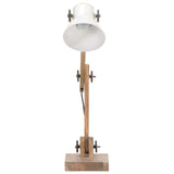 Vidaxl bureaulamp industrieel rond e27 58x18x90 cm wit