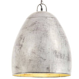 Vidaxx lampe à suspension industrielle ronde 25 w e27 42 cm couleur argent