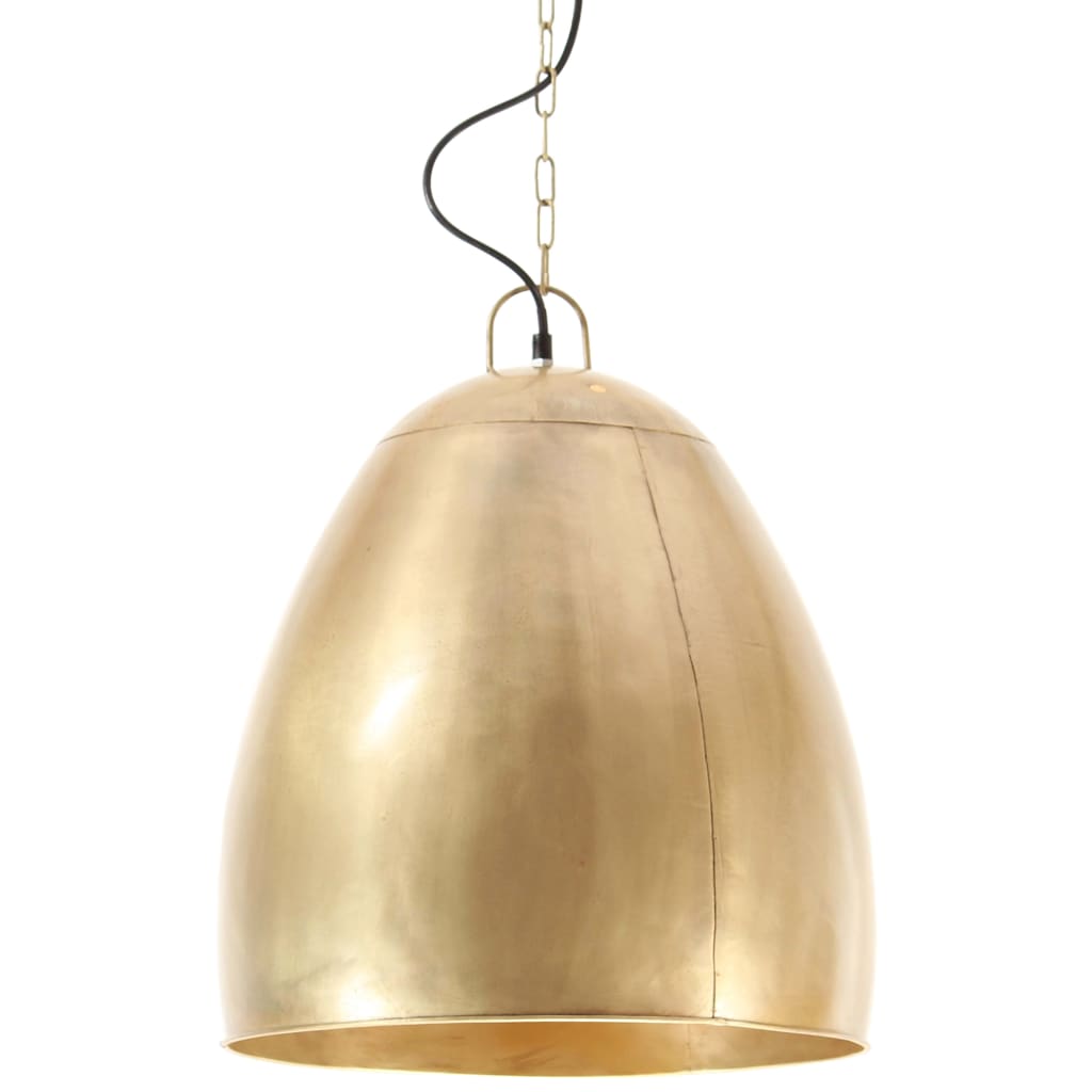 Vidaxl Hanging Lamp Industrial Rundt 25 W e27 42 cm messing -farget