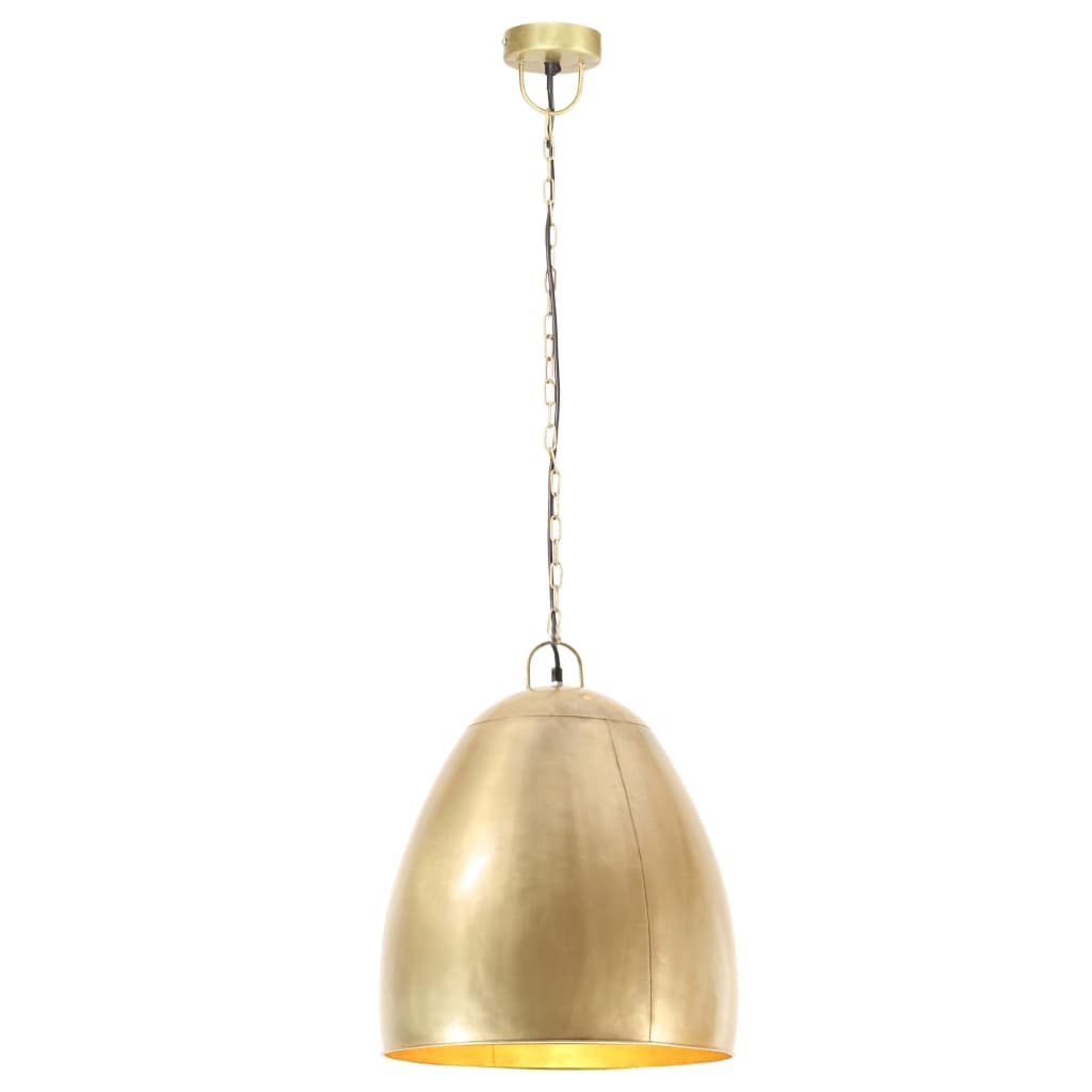 Vidaxl Hanging Lamp Industrial Rundt 25 W e27 42 cm messing -farget