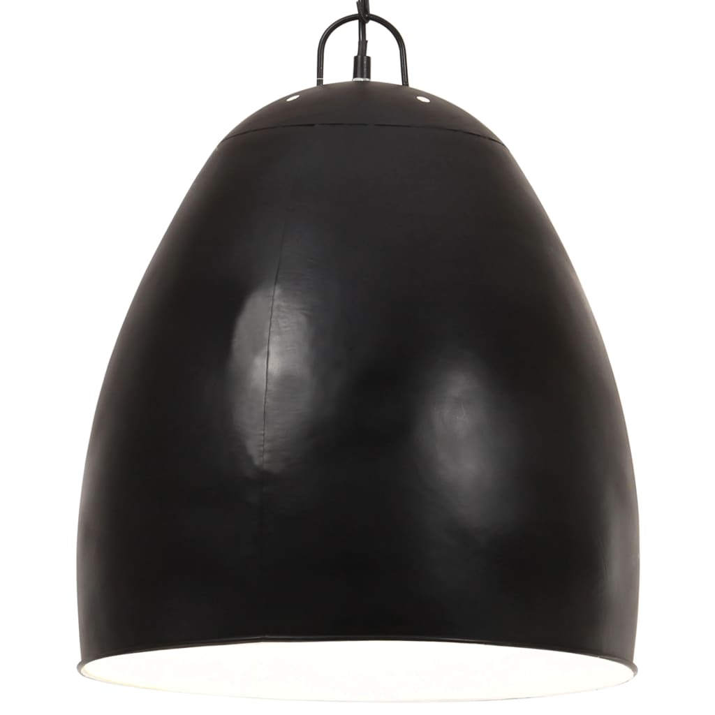 Vidaxl Lampada sospesa industriale intorno a 25 W e27 42 cm nero