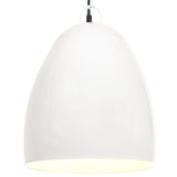 Vidaxl zavěšená lampa průmyslová kolem 25 W E27 42 cm bílá