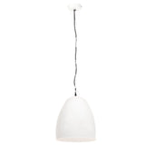 Vidaxl zavěšená lampa průmyslová kolem 25 W E27 42 cm bílá