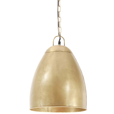 Vidaxx lampe à suspension industrielle ronde 25 w e27 32 cm couleur laiton