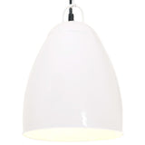 Vidaxl hanglamp industrieel rond 25 w e27 32 cm wit