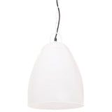VidaXL lampe suspendue industrielle ronde 25 w e27 32 cm blanc