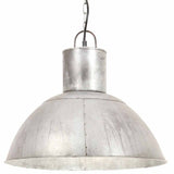 VidaXL lampe suspendue ronde 25 w e27 48 cm argent