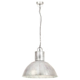 VidaXL lampe suspendue ronde 25 w e27 48 cm argent