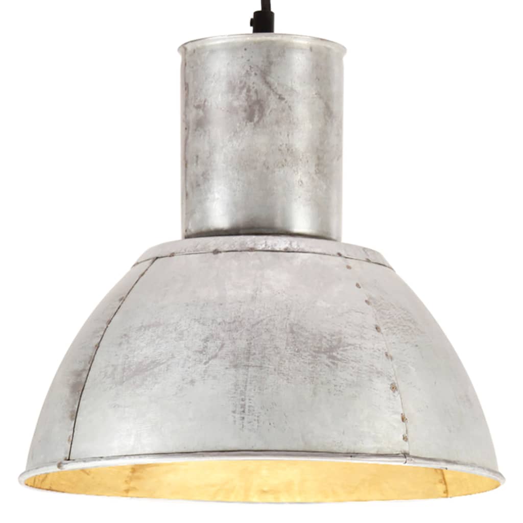 VidaXL lampe suspendue ronde 25 w e27 28,5 cm couleur argent