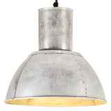 VidaXL lampe suspendue ronde 25 w e27 28,5 cm couleur argent