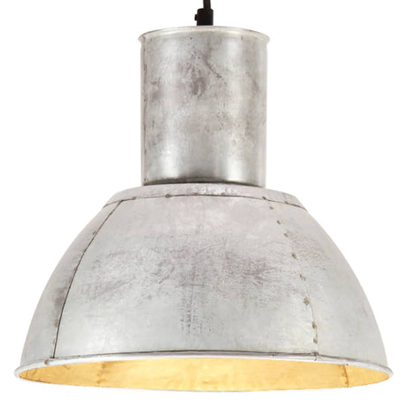 VidaXL lampe suspendue ronde 25 w e27 28,5 cm couleur argent