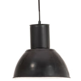VidaXL lampe suspendue ronde 25 w e27 28,5 cm noir
