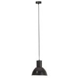 VidaXL lampe suspendue ronde 25 w e27 28,5 cm noir