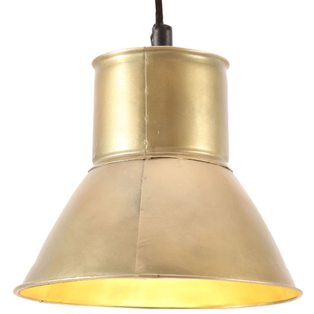 VidaXL lampe suspendue ronde 25 w e27 17 cm couleur laiton
