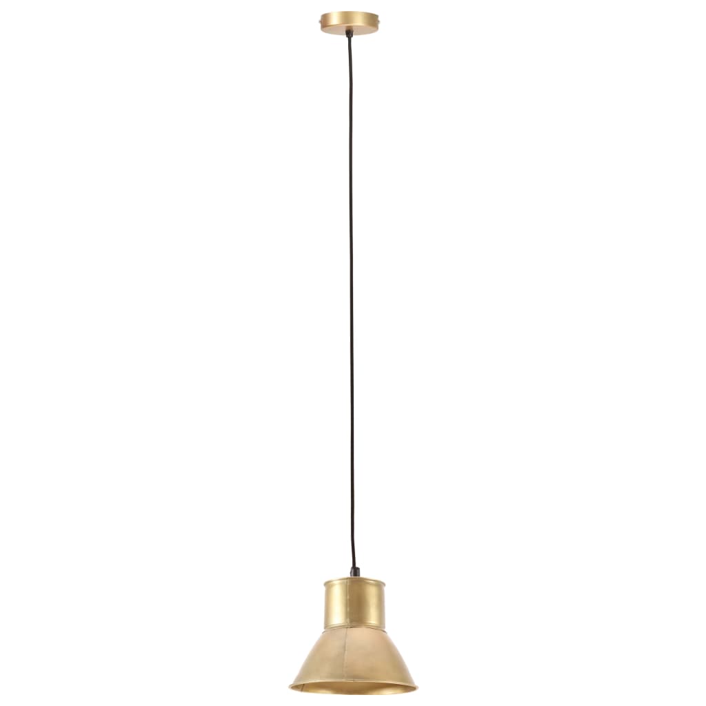 VidaXL lampe suspendue ronde 25 w e27 17 cm couleur laiton