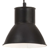 VidaXL lampe suspendue ronde 25 w e27 17 cm noir