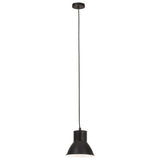 VidaXL lampe suspendue ronde 25 w e27 17 cm noir