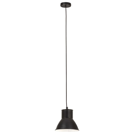 VidaXL lampe suspendue ronde 25 w e27 17 cm noir