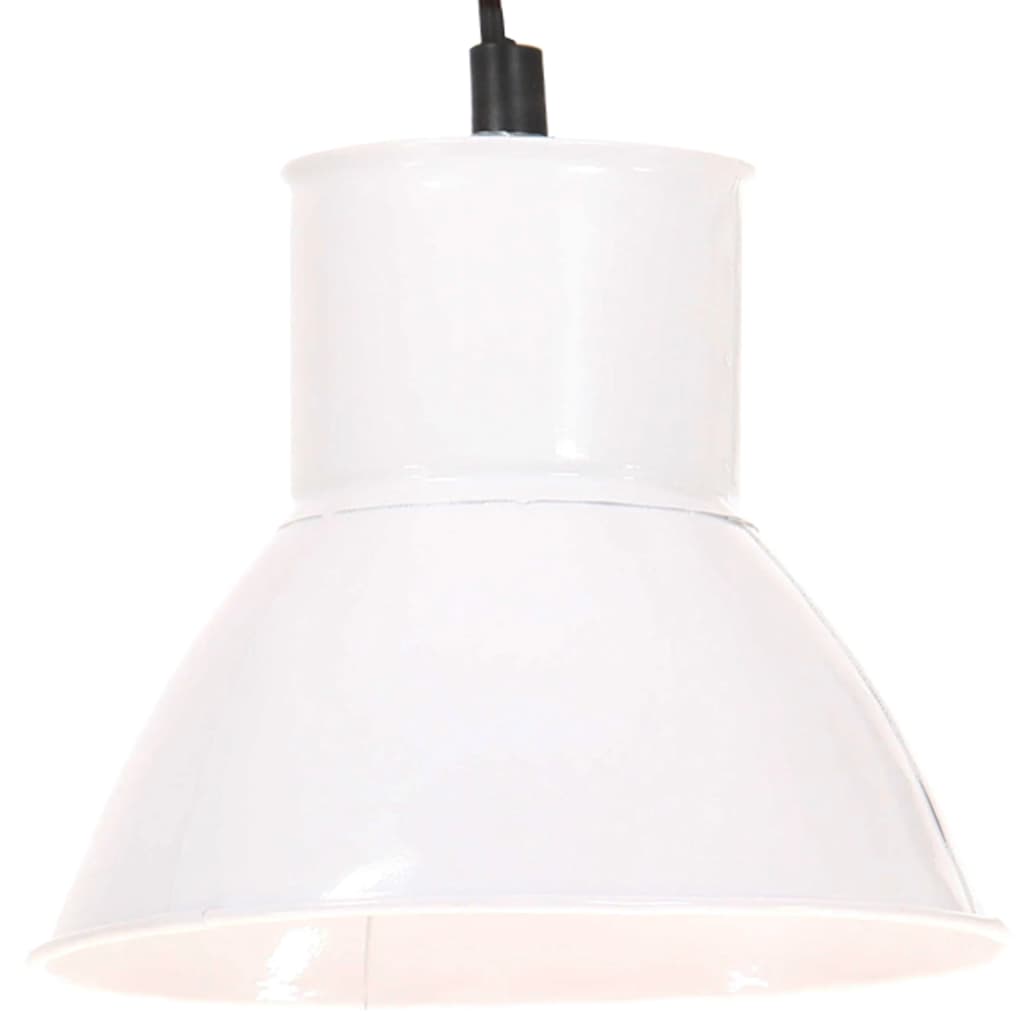 Vidaxl zavěšená lampa kolem 25 W E27 48 cm bílá