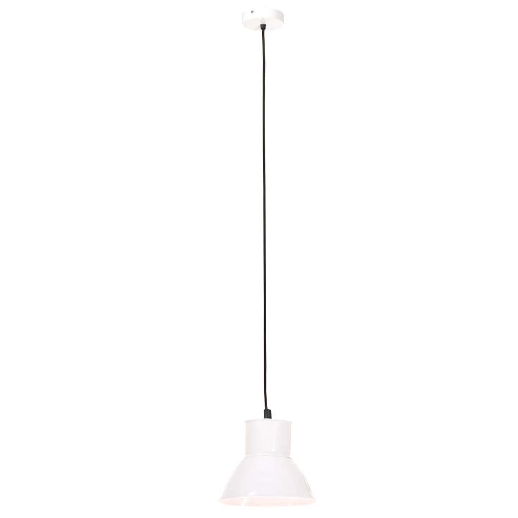 Vidaxl zavěšená lampa kolem 25 W E27 48 cm bílá