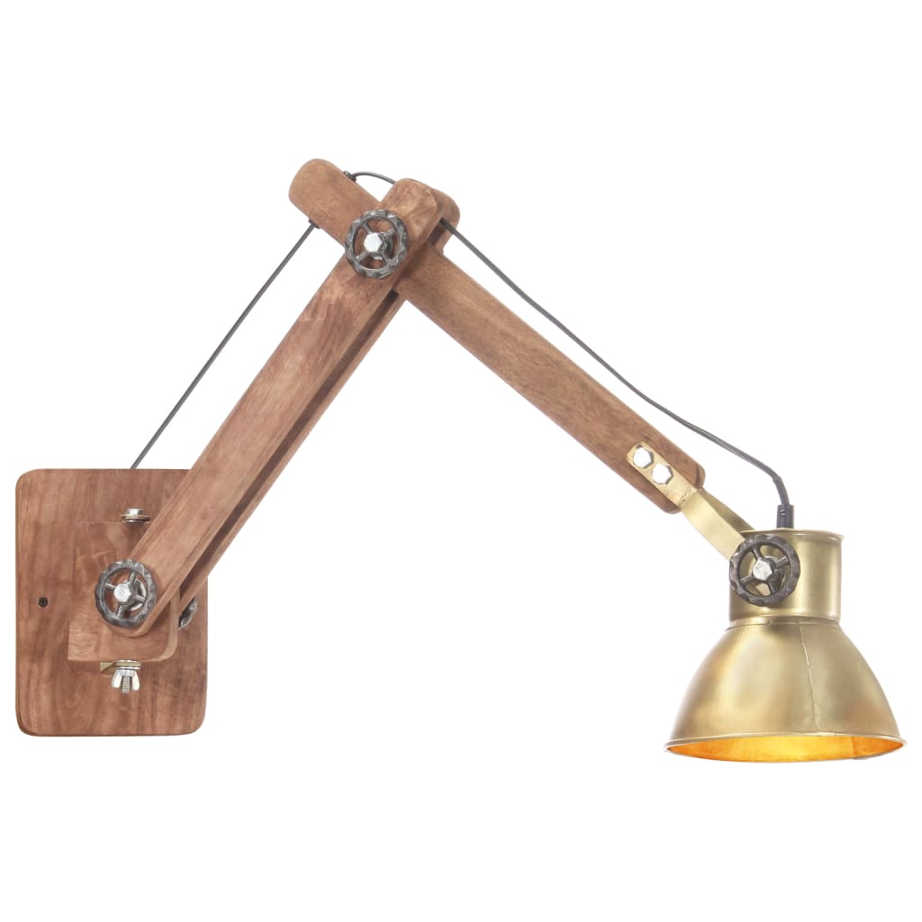 Vidaxl Wall Lamp Industrial Around E27 en laiton -colored