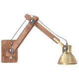 Vidaxl Wall lamp Industrial around E27 brass -colored