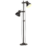 Lampa podłogowa Vidaxl z 2 abażurami E27 Cast Iron Black