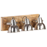 Vidaxx applique industrielle E27 70x23 cm bois de manguier argenté