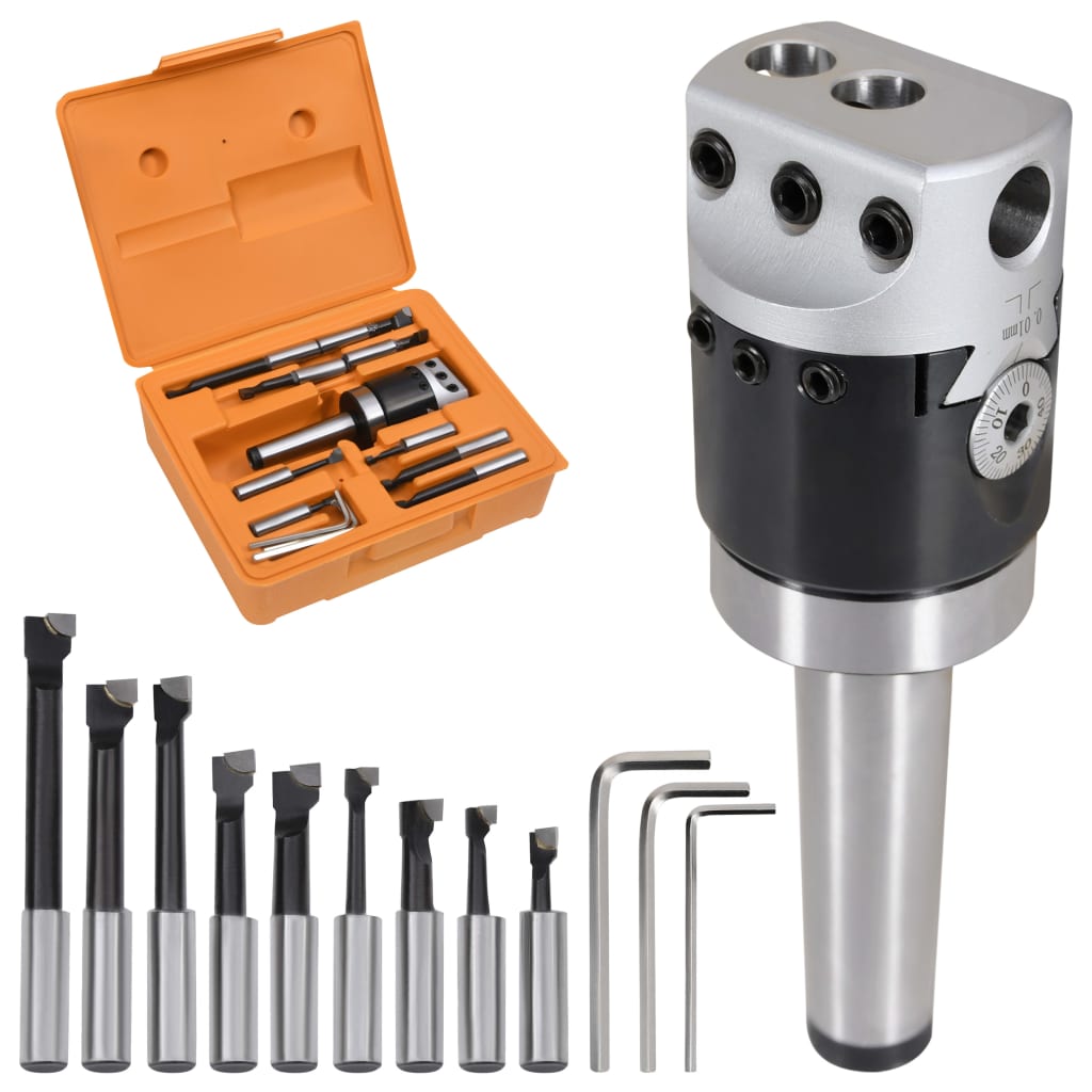 Vidaxl 15-piece drilling tool set with mt3-f1-12 drilling head 50 mm