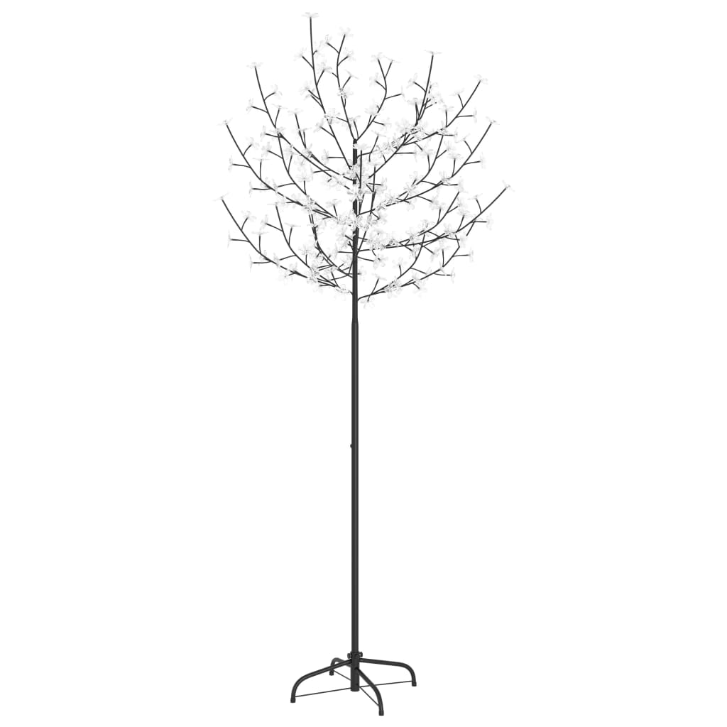 Vidaxl Weihnachtsbaum 200 LEDs Blau weiße Licht Kirschblüte 180 cm