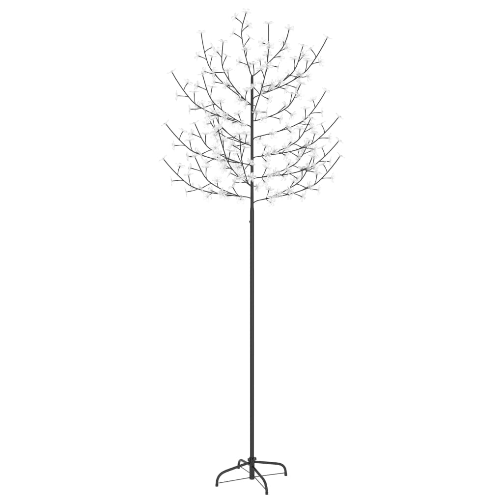 Vidaxl Weihnachtsbaum 220 LEDs warmes weißes Licht Kirschblüten 220 cm