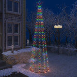 Vidaxl kegelkerstboom 400 LED multicolores 100x360 cm