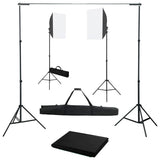 Ensemble de studio photo Vidaxl avec des lampes et arrière-plans softbox