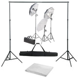 Ensemble de studio photo vidaxl avec ensemble d'éclairage et arrière-plan